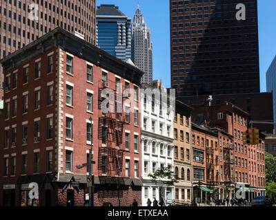 Fraunces Tavern bloc historique, NYC Banque D'Images