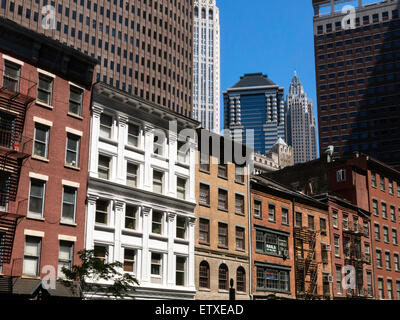 Fraunces Tavern bloc historique, NYC Banque D'Images