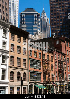 Fraunces Tavern bloc historique, NYC Banque D'Images