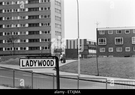 Ladywood, Birmingham, 13 août 1977. Élection partielle, qui aura lieu le 18 août 1977. Banque D'Images