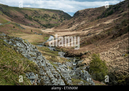 Afon Irfon (Rivière Irfon), Nant Irfon Valley, Abergwesyn (Commune Comin Abergwesyn) Réserve naturelle nationale, Powys, Wales, UK. Banque D'Images