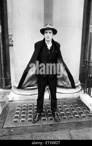 Joe Strummer, chanteur du groupe punk rock anglais The Clash. 16 janvier 1981. Banque D'Images