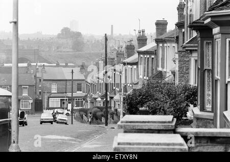 Ladywood, Birmingham, 13 août 1977. Élection partielle, qui aura lieu le 18 août 1977. Banque D'Images