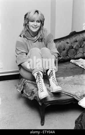 La chanteuse pop Toyah Willcox. 18 mars 1983. Banque D'Images