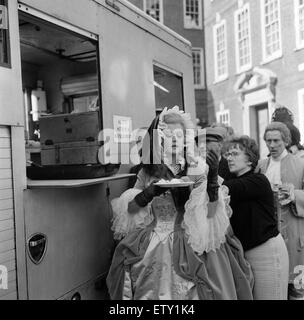 Angela Lansbury sur l'ensemble de "l'aventures amoureuses de Moll Flanders'. 9 décembre 1964. Banque D'Images