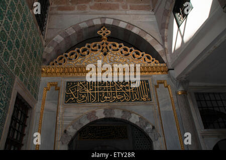 Construit à partir de 1459 le palais de Topkapi à Istanbul a été pendant près de 400 ans la résidence des sultans Ottomans. Banque D'Images