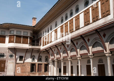 Construit à partir de 1459 le palais de Topkapi à Istanbul a été pendant près de 400 ans la résidence des sultans Ottomans. Banque D'Images