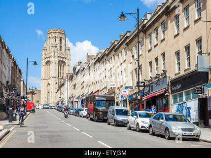 Bristol Park street avec Wills memorial building centre-ville de Bristol Bristol Avon England UK GB EU Europe Banque D'Images