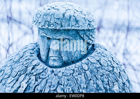 Statue d'une femme grincheuse, Narvik, Norvège Banque D'Images