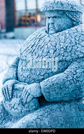 Statue d'une femme grincheuse, Narvik, Norvège Banque D'Images