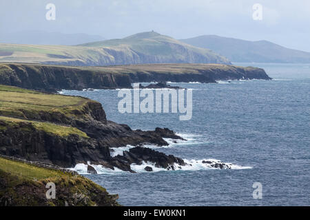 Côte à Slea Head, Iveragh, comté de Kerry, Irlande Banque D'Images