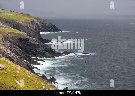 Côte à Slea Head, Iveragh, comté de Kerry, Irlande Banque D'Images