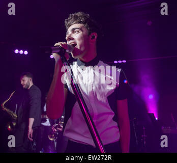 Nathan Sykes débute sa première tournée britannique à O2 ABC Glasgow avec : Nathan Sykes Où : Glasgow, Royaume-Uni Quand : 08 Avr 2015 C Banque D'Images