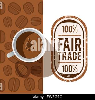 Généré numériquement vecteur du commerce équitable Illustration de Vecteur