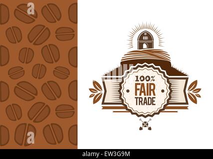 Généré numériquement vecteur du commerce équitable Illustration de Vecteur