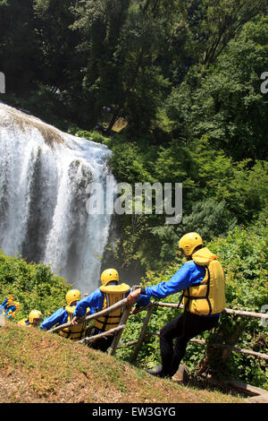 Cascade de Marmore, Ombrie, Italie Banque D'Images