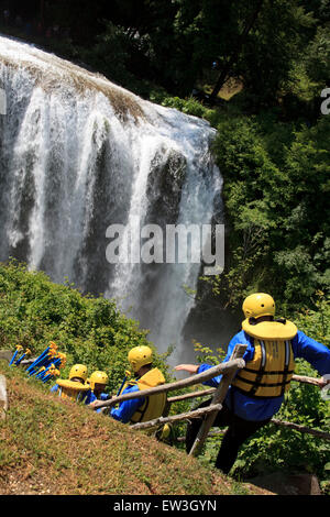 Cascade de Marmore, Ombrie, Italie Banque D'Images