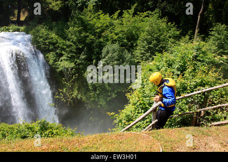 Cascade de Marmore, Ombrie, Italie Banque D'Images