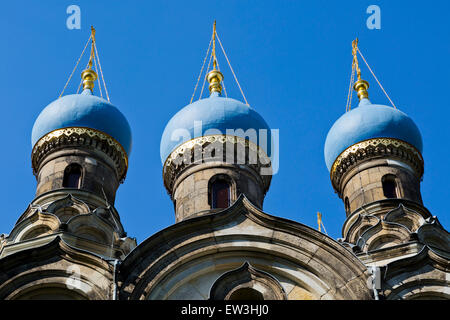 Eglise orthodoxe russe à Dresde, Saxe, Allemagne Banque D'Images