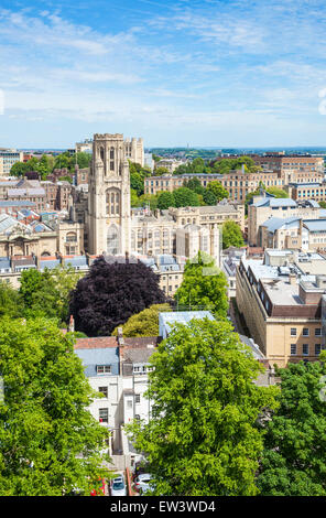 Les toits de l'Université de Bristol Bristol avec Wills Memorial Building en premier plan Bristol Avon England UK GB EU Europe Banque D'Images