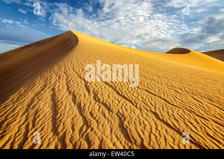 Grandes dunes du désert. Banque D'Images
