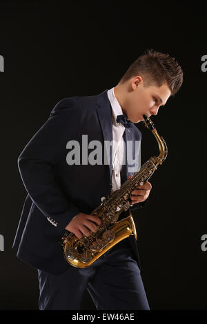 Saxophoniste Banque D'Images