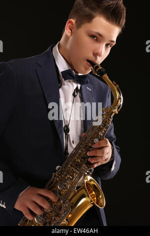 Saxophoniste Banque D'Images