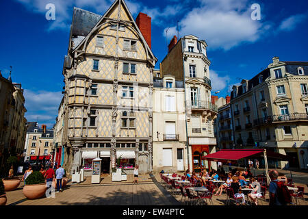 La France, dans le Maine-et-Loire, Angers, Adam house du 16 siècle Banque D'Images