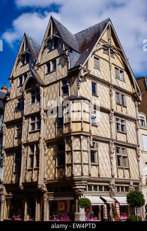 La France, dans le Maine-et-Loire, Angers, Adam house du 16 siècle Banque D'Images