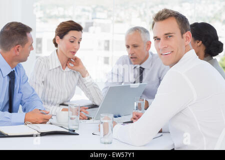 La tenue d'une réunion de l'équipe Entreprises Banque D'Images