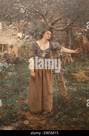 Jules Bastien-Lepage (1848-1884). Le peintre français. Jeanne d'Arc, 1879. Huile sur toile. Metropolitan Museum of Art de New York. USA. Banque D'Images