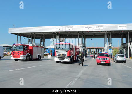 GDYNIA. La Pologne. 13 JUIN Baltic Container Terminal à Gdynia, invite les résidents et les visiteurs à la Journée Portes Ouvertes à Gdynia. 13 juin, Banque D'Images