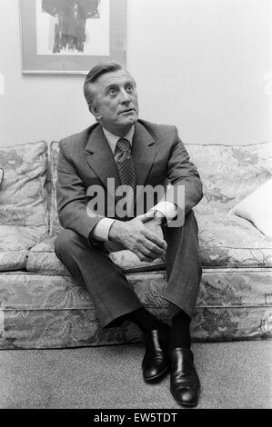L'acteur Kirk Douglas, représenté à Londres. 22 novembre 1973. Banque D'Images