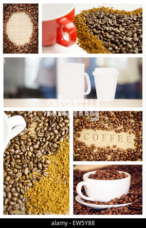 Image composite de café et mug Banque D'Images