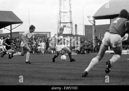 Division de la Ligue anglaise trois match à Ayresome Park. 4 Middlesbrough v Bournemouth 0. Au cours de l'action du match. 1er novembre 1986. Banque D'Images