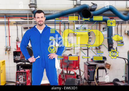 Portrait of male mechanic Banque D'Images