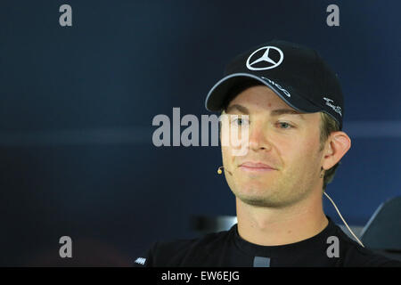 18.06.2015. Spielberg, Red Bull Ring, en Autriche. Grand Prix de Formule 1 de l'Autriche. Mercedes AMG Petronas F1 Team de Nico Rosberg jeudi au cours de la conférence de presse du pilote Banque D'Images