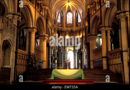 Intérieur de la Cathédrale de Canterbury dans le Kent, Angleterre Banque D'Images