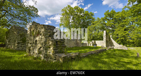 La ruine de l'église Saint Cyriacus près de Camburg, Allemagne Banque D'Images