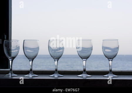Verres à vin Banque D'Images