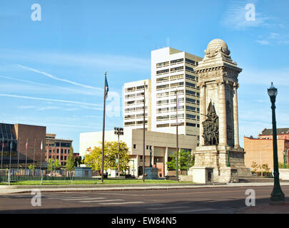 Clinton Square, au centre-ville de Syracuse, New York Banque D'Images