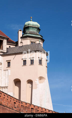 Le Pied de Poule (Kurza) Stopka Tour au royal Zamek château de Wawel à Cracovie, en Pologne. Banque D'Images