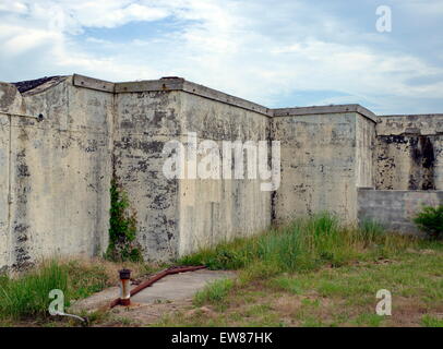 Le hareng de la batterie - Béton bunker militaire Banque D'Images
