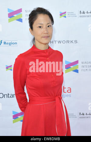 L'Ontario, Canada. 19 Juin, 2015. Jacqueline acteur Kim assiste à la première Canadienne d'avantageux à l'Intégré Niagara Film Festival. Credit : EXImages/Alamy Live News Banque D'Images