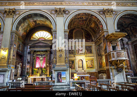 Le presbytère à San Marcello al Corso église à Rome Banque D'Images