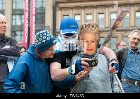 Glasgow, Ecosse. 20 Juin, 2015. Démonstration anti-austérité tenu à Glasgow pour coïncider avec l'Assemblée du peuple contre l'austérité demo lieu à London. Crédit : Tony Clerkson/Alamy Live News Banque D'Images