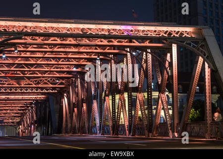 Pont éclairé Banque D'Images