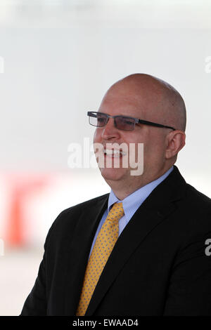 Venise, Italie. 21 Juin, 2015. Consul général Philip Reeker T. États-unis Consulat général à Milan au départ de la Première Dame Michelle Obama de l'aéroport Marco Polo le dimanche 21 juin 2015, à Venise Crédit : Andrea Spinelli/Alamy Live News Banque D'Images