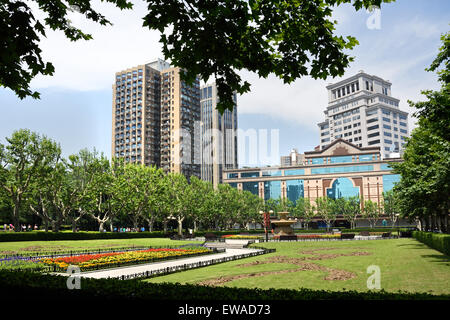 La Concession Française de Shanghai Fuxing Park quartier de Luwan à Shanghai Chine Banque D'Images