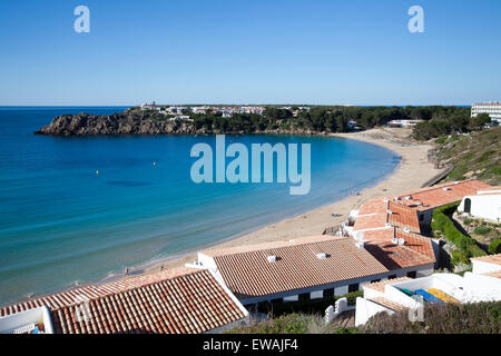 Plus à Arenal d'en Castell Menorca hêtre Banque D'Images